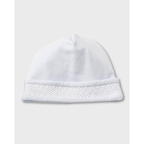 Boy's Hand-Smocked Pima Cotton Baby Hat