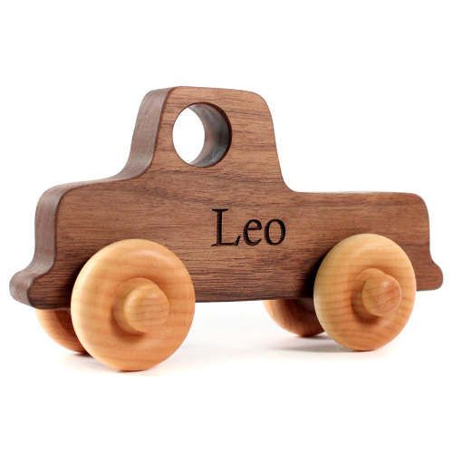 Old-School Wooden Toy Truck