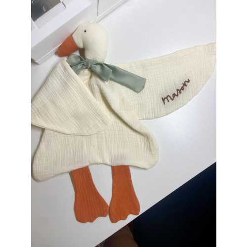 Goose Lovie Blanket- Baby Lovie Blanket, Silly Goose Lovie, Baby Blanket, Custom Lovie, Custom Baby Name Blanket