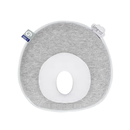 Babymoov Cosyhead Fresh Headrest, Gray and White – Soft Cotton Support for Baby Bouncers, Strollers & Car Seats