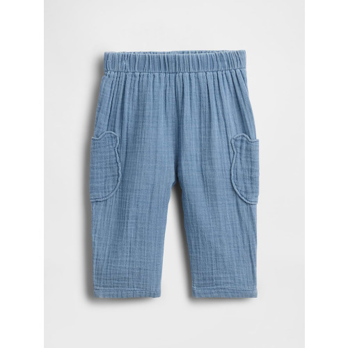 Baby Cotton Gauze Brannan Bear Pants, 3-6M