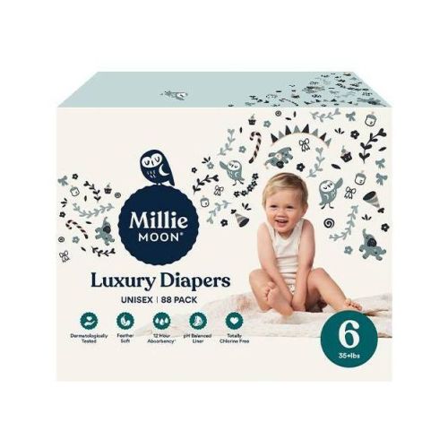 Millie Moon Luxury Diapers - (Select Size and Count)