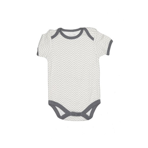 Rene Rofe Gray Short Sleeve Bodysuit 3-6 Months