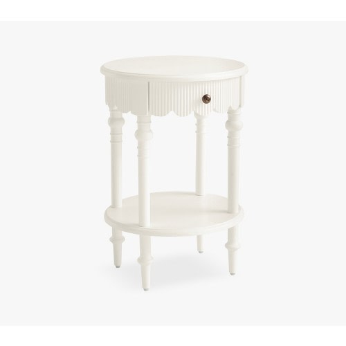Chris Loves Julia Scallop Side Table (16")