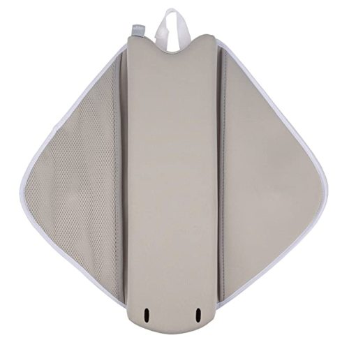 Ubbi Cushioned Elbow Rest, Non-Slip, Baby and Toddler Bath Time Must Have Accessory for Parents, Included Pockets for Bath Supplies Storage, Gray Stingray
