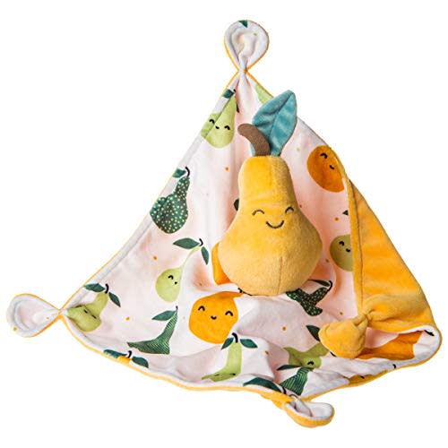 Mary Meyer Sweet Soothie Lovey Security Blanket, 10 x 10-inches, Pear