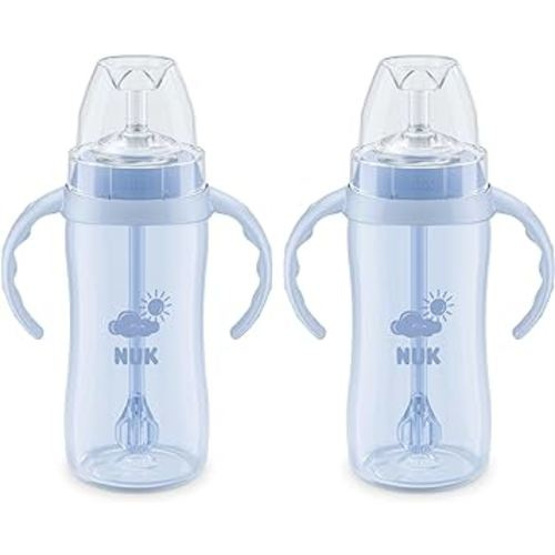 NUK Learner Straw Cup, 10 oz - Toddler Cup with Soft Straw for Easy Drinking, 8 Months and Up