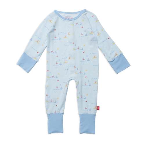 sail-ebrate good times modal magnetic grow with me convertible coverall; size: newborn