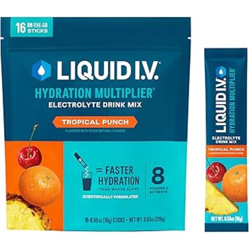 Liquid I.V.® Hydration Multiplier - Tropical Punch | Electrolyte Powder Drink Mix | 1 Pack (16 Servings)