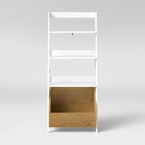 Bly Kids' Bookshelf With Storage White - Pillowfort™