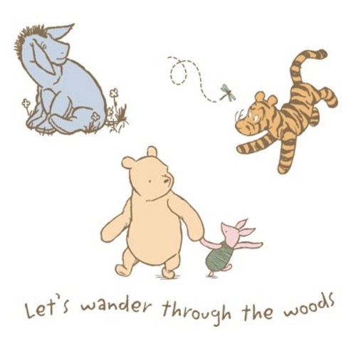 Lambs & Ivy Storytime Pooh Wall Decals - Beige, Animals, Disney, Bear