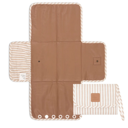 Natural Stripe Linen Change Mat
