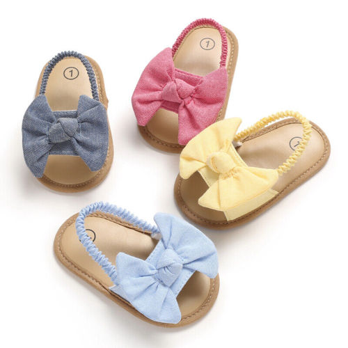 Newborn Baby Girl Crib Shoes Soft Sole Infant Child Summer Sandals 3 6 9 12 18 M