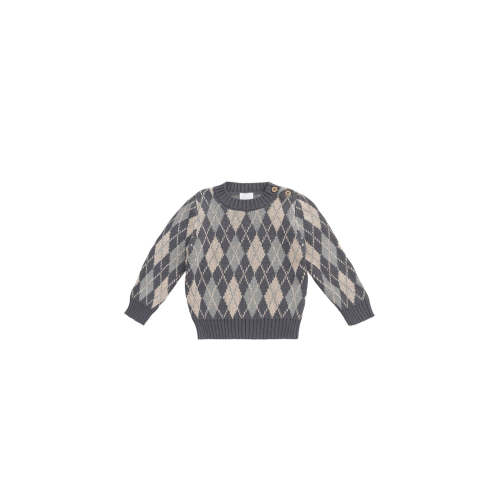 Enzo Jumper - Enzo Jacquard - Lava Smoke – Jamie Kay USA