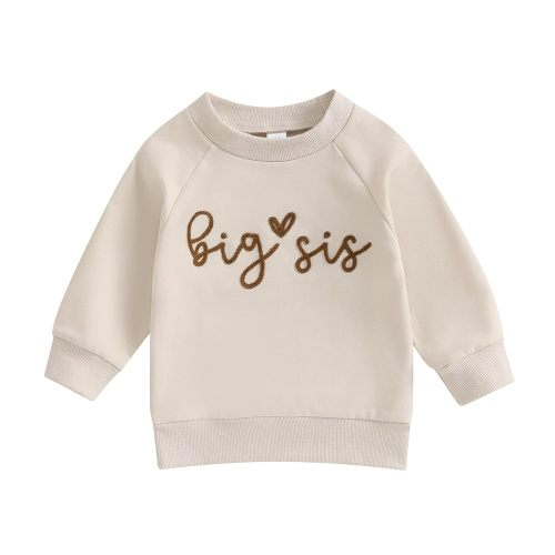 Twopumpkin Baby Toddler Girl Boy Sweatshirt/Romper Long Sleeve Sister Brother Matching Outfit Newborn Clothes