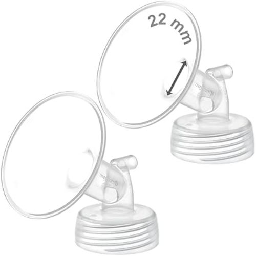 Maymom Pump Part Compatible with Spectra S1,S2 Spectra 9 Plus Breastpump; Incl Wide Mouth Flange (Two flange-22mm. Flange) Not Original Spectra Flange; Not Spectra Baby USA Parts