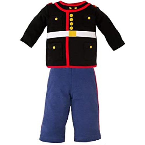 Marine Corps Cozy Dress Blues Style Outfit (3-6 Months), Blue, 5852