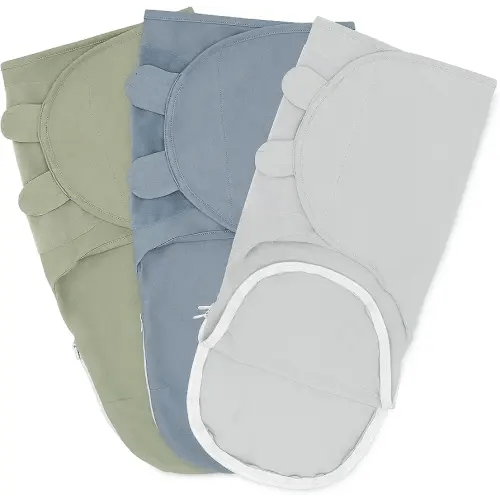 Comfy Cubs Swaddle Blankets for Baby Girl & Boy, Easy Adjustable Sleep Sack with Easy Access Zipper for Diaper Changes, Baby Blankets 0-3 Months for Newborn