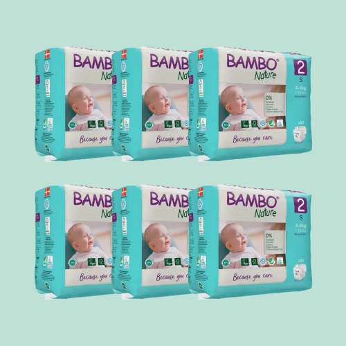 Bambo Nature Eco Nappies Size 2 S - Bulk