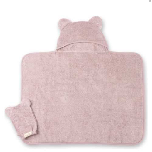 Hooded Towel + Wash Mitt Set Orchid - Bella Tunno Towels | Maisonette