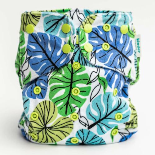 Patterned Lounger Pocket Cloth Diaper — Minky Fleece with Athletic Wicking Jersey