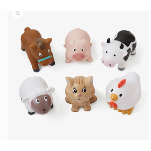 Barnyard Party Squirtie Baby Bath Toys – Elegant Baby
