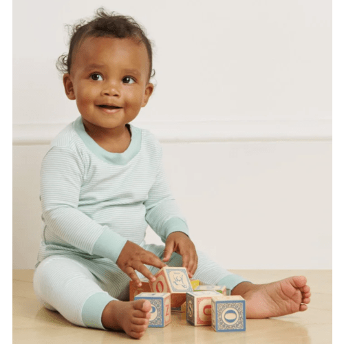 LAKE | Baby | Pima Cotton Pajamas | parisian green Baby Long-Long Set