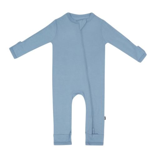 Kyte Baby Zippered Romper In Slate 3-6