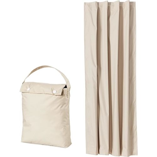 Amazon Basics Portable Blackout Curtain Shade with Suction Cups, 50" x 78", 1-Pack, Beige