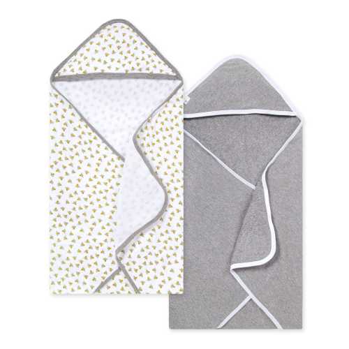Honey Bee Organic Cotton Hooded Towel 2 Pack