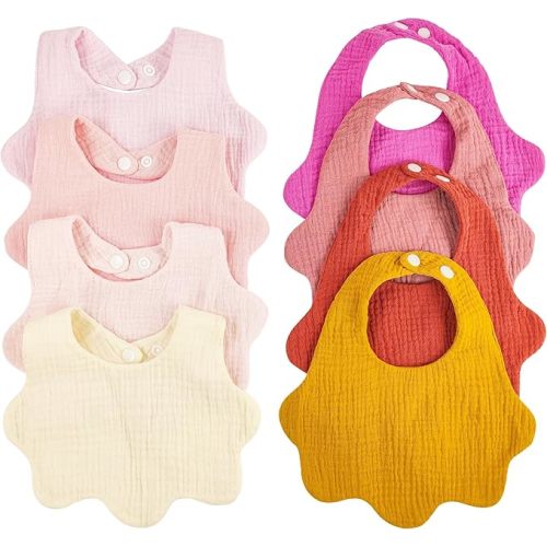 Baby Bibs Muslin Drool Bibs - Plum