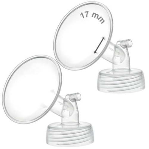 Maymom 17 mm Wide Neck Flange Compatible with Spectra S1 S2 SG Pumps Motif Luna; Not Original Spectra Replacement Pump Parts, 2 Count