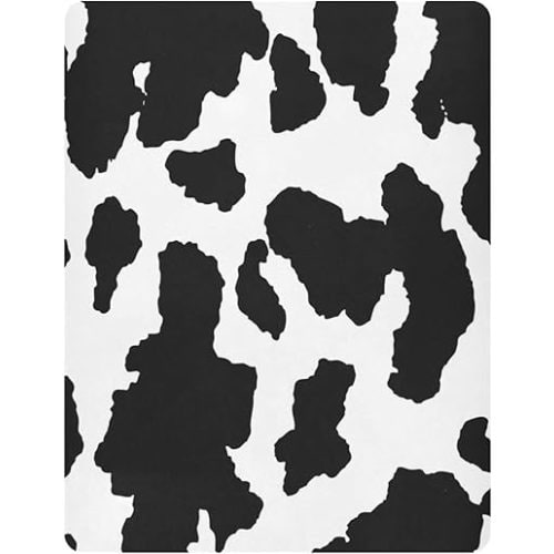 ALAZA Animal Cow Print Crib Sheets Fitted Bassinet Sheet for Boys Baby Girls Toddler, Mini Size 39 x 27 inch