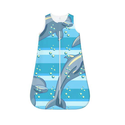 Cauagu Dolphin for Infant Wearable Blanket,Unisex, Girl, Boy Swaddle Transition Sack - Newborn Essentials Sleep Clothes-X-Large
