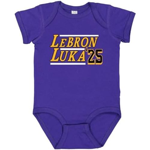 Los Angeles Election Lebron Luka 2025 Baby 1 Piece Short Sleeve