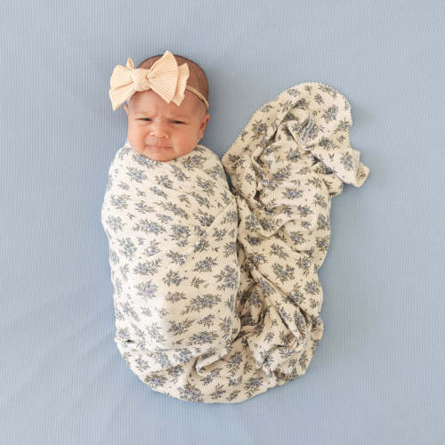 Esmerelda Pointelle Picot Edge Swaddle