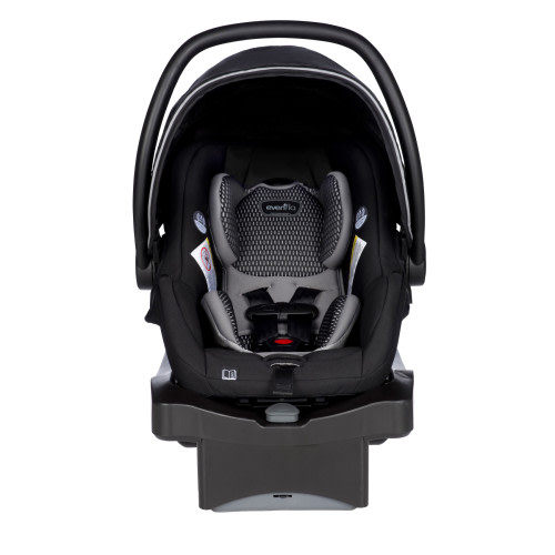 LiteMax DLX Infant Car Seat with FreeFlow Fabric and SafeZone Load Leg Base (Olympus Black)