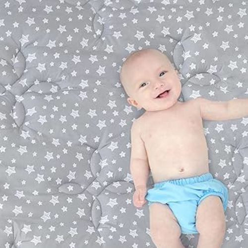 Baby Play Mat 71x59 Inches Thick Baby Crawling Mat, Large, Non Slip Cushioned Baby Playpen Mat for Playing, One-Piece Baby Floor Play Mat for Babies, Toddlers