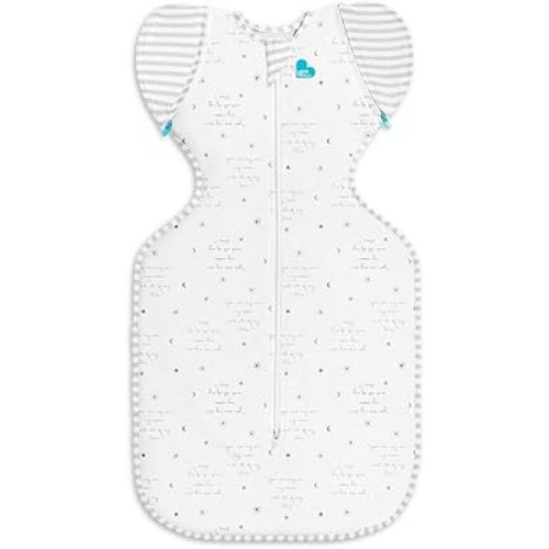 Love to Dream Swaddle UP Transition Bag, Gentle Arms-Up Transition Swaddle, 0.2 TOG Lightweight Cotton, Zip-Off Wings, Ideal for Warm Temperatures 75-81°F, Baby Essentials, You are My Grey, 19-24 lbs