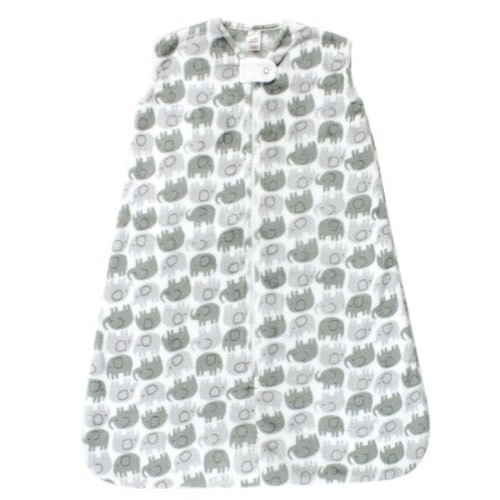 Hudson Baby Plush Sleeveless Sleeping Bag, Sack, Blanket, Elephants, 6-12 Months
