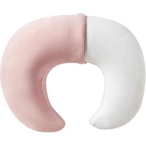 Nursing Pillow, Plus Size Breastfeeding Pillow Original Support for Baby Boys Girls Breastfeeding Essentials, with Removable Soft Cotton Cover (Sepia Rose, Large (25.59*20.08*6.30 Inches))