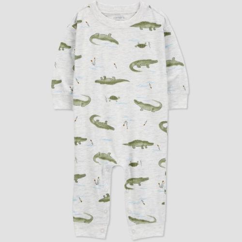 Carter's Just One You®️ Baby Boys' Alligator Top & Bottom Set - Gray 6m