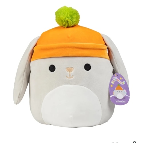 Amazon.com: Squishmallows Original 10-Inch Valentina The Grey Bunny - Official Jazwares Plush - Collectible Soft & Squishy Bunny Stuffed Animal Toy - Add to Your Squad - Gift for Kids, Girls & Boys : Toys & Games