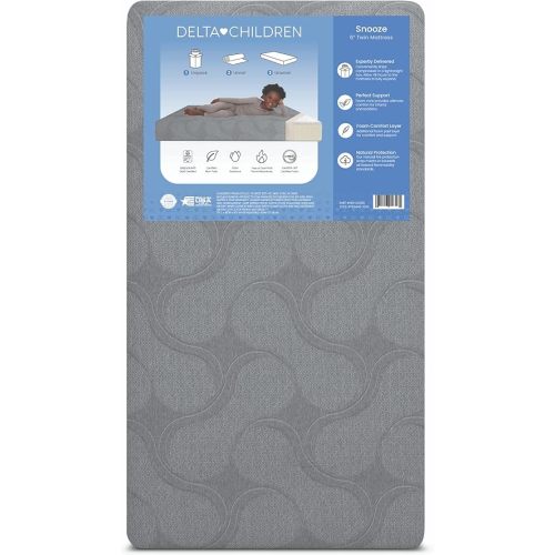 Delta Children Snooze 6 inch Memory Foam Mattress, Twin