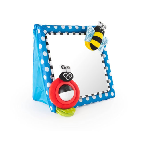 Sassy Tummy Time Floor Mirror, Developmental Baby Toy, Newborn Essential, Great Shower Gift, 0+ months