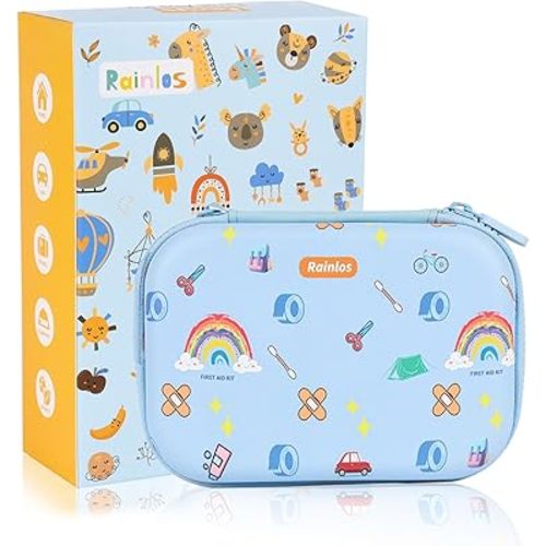 Small-First-Aid-Kit-for-Home-Car-Travel-Camping-Hiking-Kids, Mini Cute Portable Medical Emergency Kits Fits into a Purse, Diaper Bag & Backpack, Travel Must Have