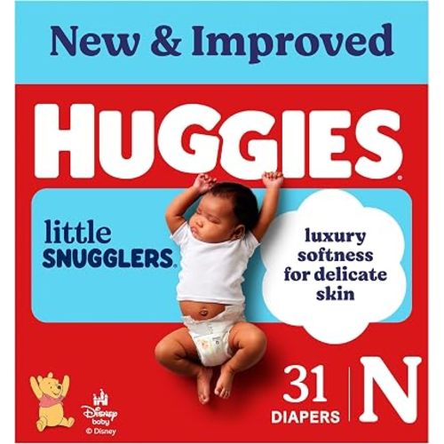 Huggies Little Snugglers Newborn Diapers, 31 Count