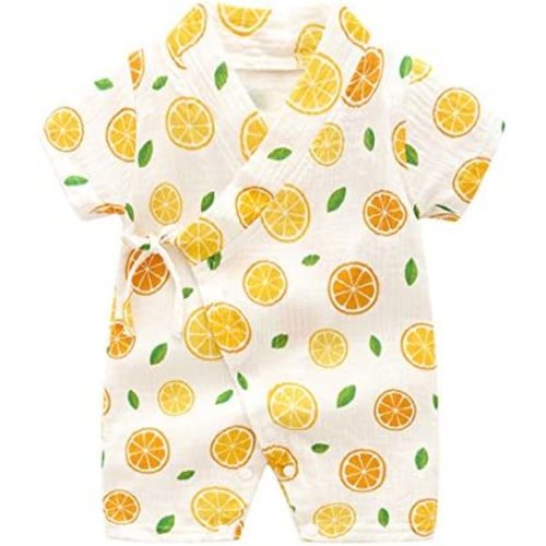 PAUBOLI Kimono Robe Newborn Cotton Yarn Robe Baby Romper Infant Japanese Pajamas…