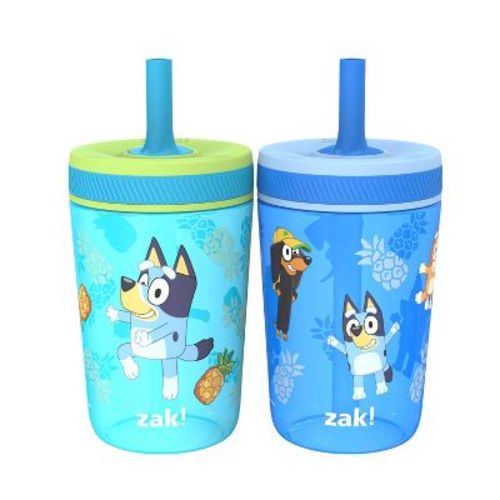 Zak Designs 2pk 15oz Bluey Kelso Tumbler Set