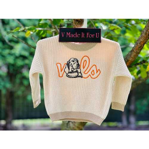 Embroidered TN Vols Kids Sweater: UT Game Day, Baby/Toddler Football, Tennessee Football